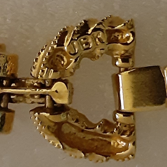 JBK Jacqueline Kennedy Camrose and Kross Red Rhinestone Rope Link Bracelet - Picture 5 of 10